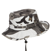 Camping Fun Patched Washed Hunting Hat