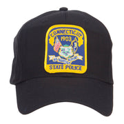 Connecticut Police Seal Patched Cotton Twill Cap