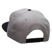 Red Heart Patched Wool Blend Pro Style 2 Tone Snapback - Black-Grey OSFM