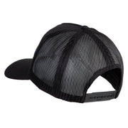 USS Lexington CV 16 Blue Patched Solid Cotton Twill 5 panel Mesh Back Cap - Black OSFM