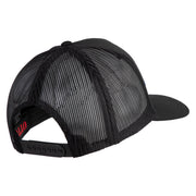 USS Lexington CV 16 Blue Patched Solid Cotton Twill 5 panel Mesh Back Cap - Black OSFM