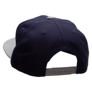 Red Heart Patched Wool Blend Pro Style 2 Tone Snapback - Grey-Navy OSFM