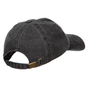 Cat Pet Patched Washed Cotton Twill Cap