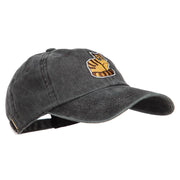 Cat Pet Patched Washed Cotton Twill Cap