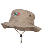 Camping Fun Patched Washed Hunting Hat