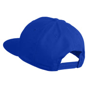 Old English Black J Patched 6 Panels Round Bill Cap - Royal OSFM