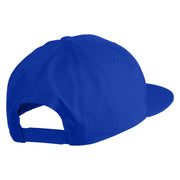 Old English Black J Patched 6 Panels Round Bill Cap - Royal OSFM