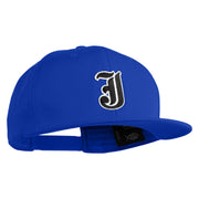 Old English Black J Patched 6 Panels Round Bill Cap - Royal OSFM