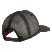 USS Lexington CV 16 Blue Patched Solid Cotton Twill 5 panel Mesh Back Cap - Charcoal OSFM
