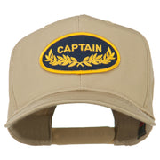 Captain Oak Leaf Military Patched Cap