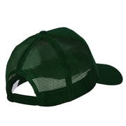 Captain Letter Design Heat Transfer Solid Cotton Mesh Pro Style Cap