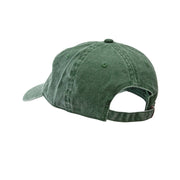 Taco Taco Embroidered Washed Solid Pigment Dyed Cotton Twill Brass Buckle Cap