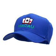 Macau Casino Embroidered Cotton Twill Pro Style Cap