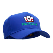 Macau Casino Embroidered Cotton Twill Pro Style Cap