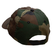 Military Helicopter Embroidered Enzyme Washed Camo Cap - Camo OSFM