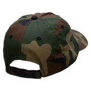 Military Helicopter Embroidered Enzyme Washed Camo Cap - Camo OSFM