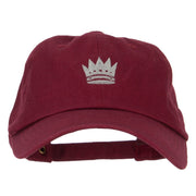 Chess Queen Embroidered Unstructured Washed Cap