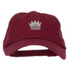 Chess Queen Embroidered Unstructured Washed Cap