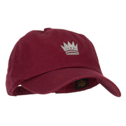 Chess Queen Embroidered Unstructured Washed Cap