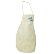 Work Hard Embroidered Solid Chef's Apron - Natural OSFM