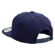 Weekend Hooker Text Embroidered Wool Blend Prostyle Snapback - Navy OSFM