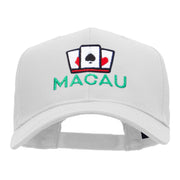 Macau Casino Embroidered Cotton Twill Pro Style Cap