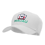 Macau Casino Embroidered Cotton Twill Pro Style Cap