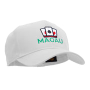 Macau Casino Embroidered Cotton Twill Pro Style Cap