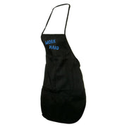 Work Hard Embroidered Solid Chef's Apron - Black OSFM