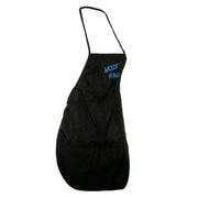 Work Hard Embroidered Solid Chef's Apron - Black OSFM