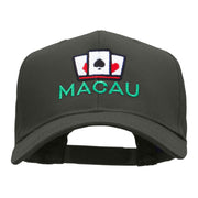 Macau Casino Embroidered Cotton Twill Pro Style Cap