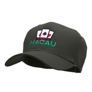 Macau Casino Embroidered Cotton Twill Pro Style Cap