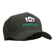 Macau Casino Embroidered Cotton Twill Pro Style Cap