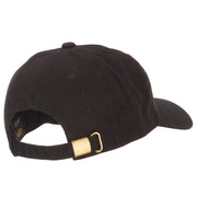 Chess Queen Embroidered Unstructured Washed Cap