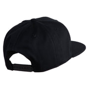 Old English Black F Patched 6 Panels Round Bill Cap - Black OSFM