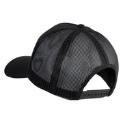 USS Mauna Kea AE 22 Patched Solid Cotton Twill 5 Panel Mesh Back Cap - Black OSFM