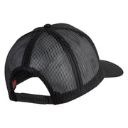 USS Mauna Kea AE 22 Patched Solid Cotton Twill 5 Panel Mesh Back Cap - Black OSFM