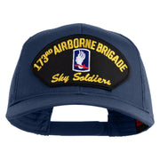 173rd Airborne Brigade Sky Soldier Patched Solid Cotton Twill Mesh Prostyle Cap - Navy OSFM