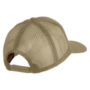 173rd Airborne Brigade Sky Soldier Patched Solid Cotton Twill Mesh Prostyle Cap - Khaki OSFM