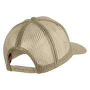 USS Mauna Kea AE 22 Patched Solid Cotton Twill 5 Panel Mesh Back Cap - Khaki OSFM