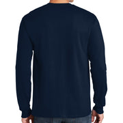 Forest Eagle Graphic Design Men's Big Size Ultra Cotton Long Sleeve T-Shirt - Navy XS