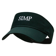 SIMP Embroidered Cotton Twill Sun Visor