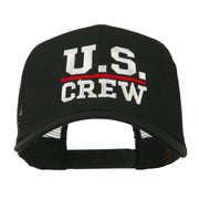 US Crew Embroidered Mesh back Cap