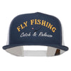 Catch Release Fly Fishing Embroidered Mesh Cap