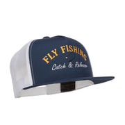 Catch Release Fly Fishing Embroidered Mesh Cap