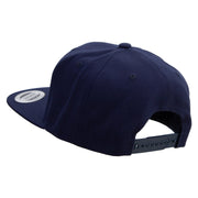 Lucky Seven Slot Machine Embroidered Wool Blend Prostyle Snapback - Navy OSFM