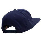 Lucky Seven Slot Machine Embroidered Wool Blend Prostyle Snapback - Navy OSFM