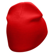 Field Day Embroidered 8 Inch Short Beanie - Red OSFM