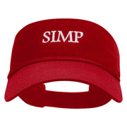 SIMP Embroidered Cotton Twill Sun Visor