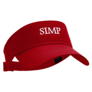 SIMP Embroidered Cotton Twill Sun Visor